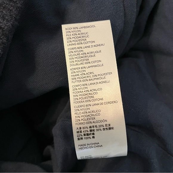 NWT Anthropologie Pilcro Size Medium Longline Sherpa Bomber Jacket $398 - Picture 7 of 8